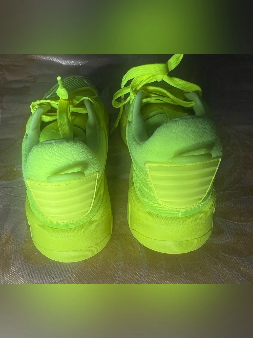 Puma RS-X Yellow Alert Neon Sneakers Womens Size 6.5 Chunky Running Shoes
